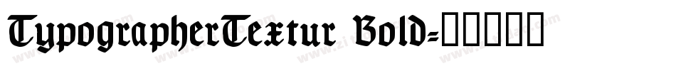TypographerTextur Bold字体转换